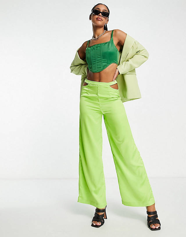 EI8TH HOUR - corset co-ord in green