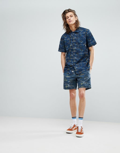 Element island print two-piece