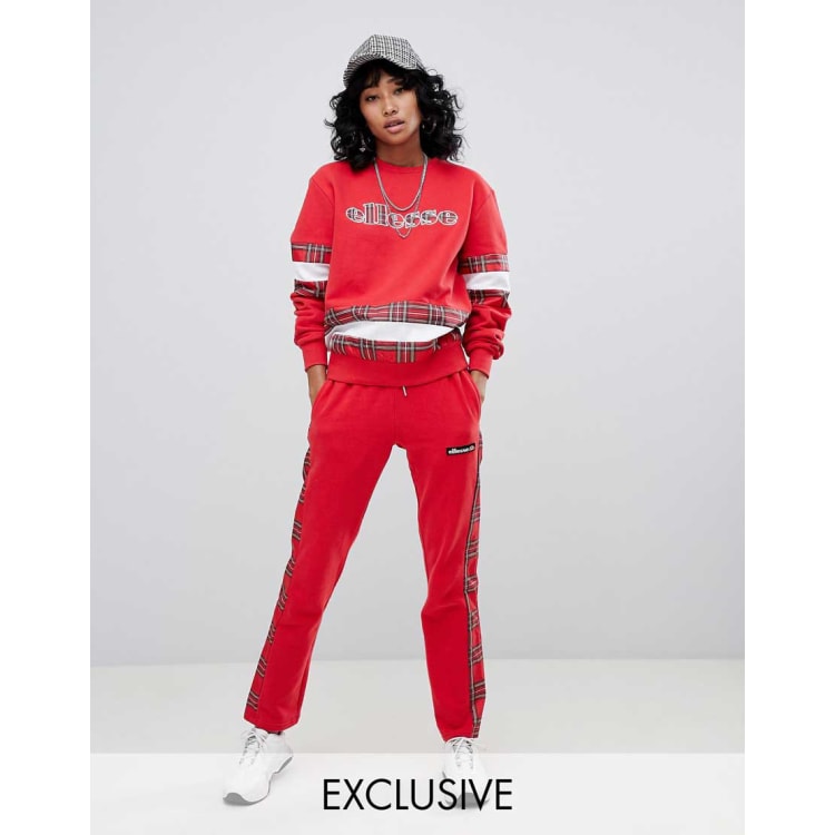 Ellesse Relaxed Sweatshirt Tracksuit Bottoms Co Ord ASOS