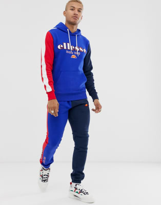 ellesse retro contrast sweatsuit in 