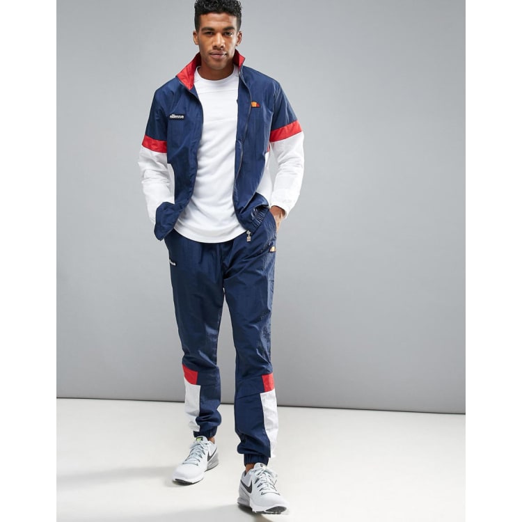 Ellesse Retro trainingspak in marineblauw ASOS