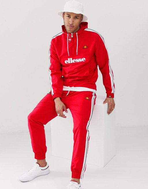 ellesse Trainingspak met biezen in rood ASOS