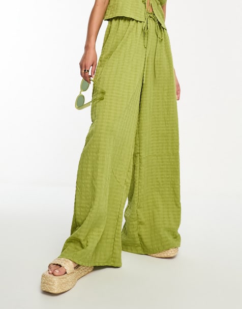 Esmee Exclusive beach textured set in green - view 1