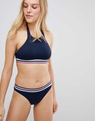 high neck bikini asos