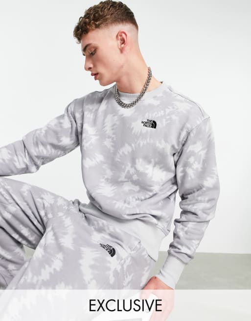 Exclusivite ASOS The North Face Essential Ensemble de survetement oversize effet tie dye Gris ASOS