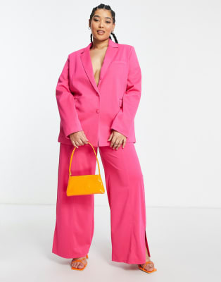 womens pink suit set