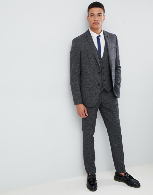 Farah Henderson Fleck slim fit suit