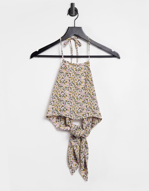 Fashion Union - Exclusive - Blommigt strand-set med volanger