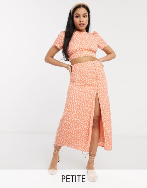 Fashion Union - Petite - Combi-set met bloemenprint