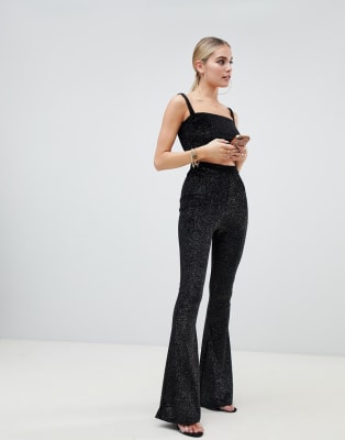 black sparkly co ord