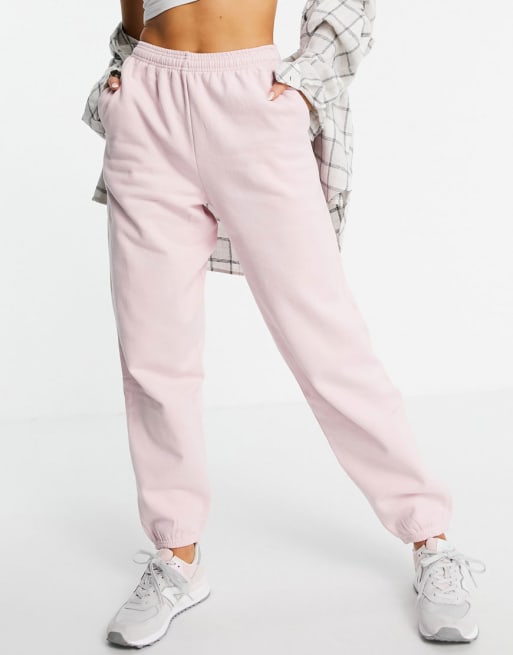 FCUK - Ensemble avec sweat-shirt court et jogger - Vieux rose