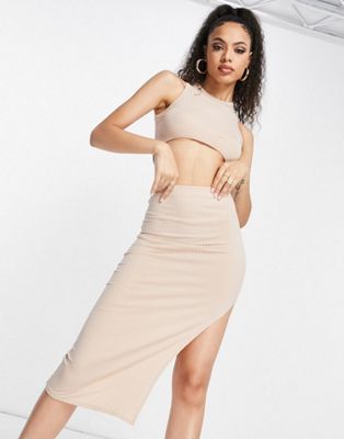 Femme Luxe co-ord in stone