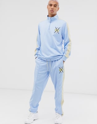 powder blue adidas tracksuit