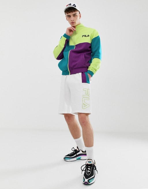 Fila color block summer two piece in green ASOS