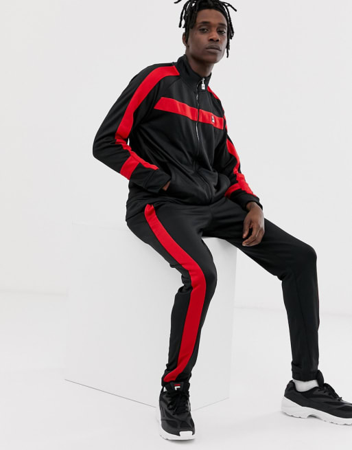 Fila deals tracksuit red