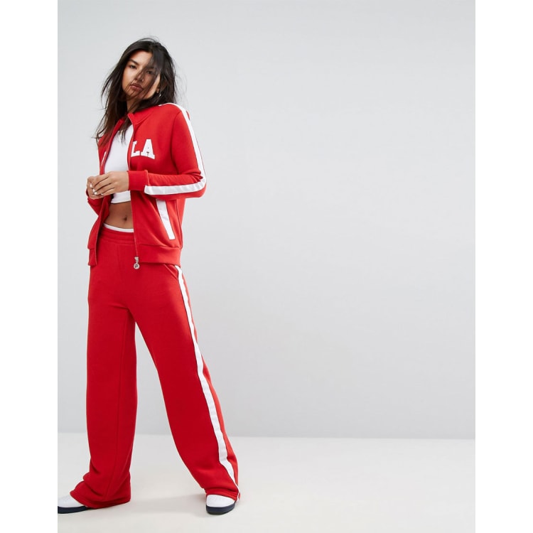 Survetement on sale fila rouge