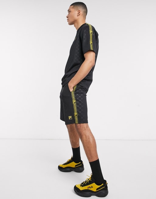 Fila tonal summer two piece in black ASOS