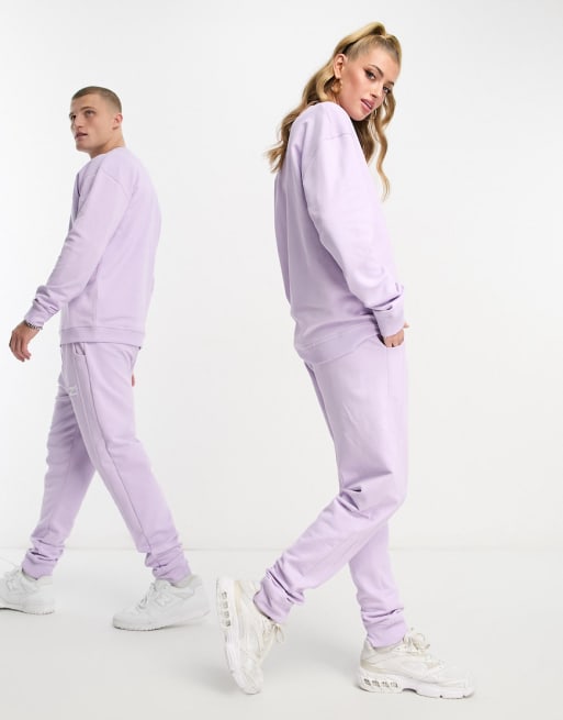 Purple fila hot sale tracksuit