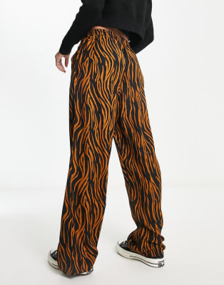 Fire & Glory - Co-ord set van overhemd en broek met zebraprint