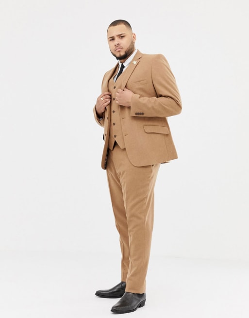 Gianni Feraud – Plusstorlek – Kostym i  slim fit i ullmix