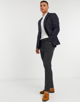 Gianni Feraud - Skinny Fit-jakkesæt med nålestriber 