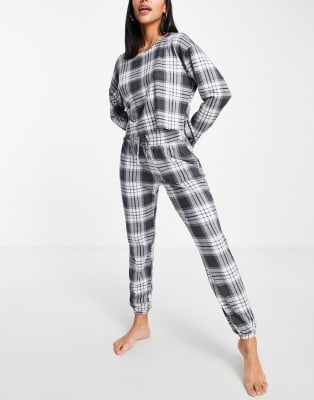 Joligiao Women's Thermal Pyjamas Set Unisex Round Neck