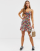 Glamorous - Canottiera e minigonna a fiori vintage coordinate