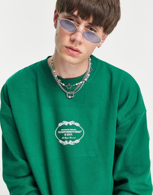 Good For Nothing co-ord set in forest green