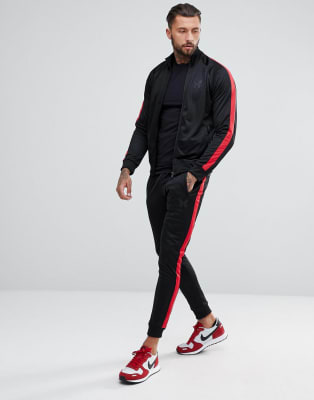 side stripe tracksuit mens