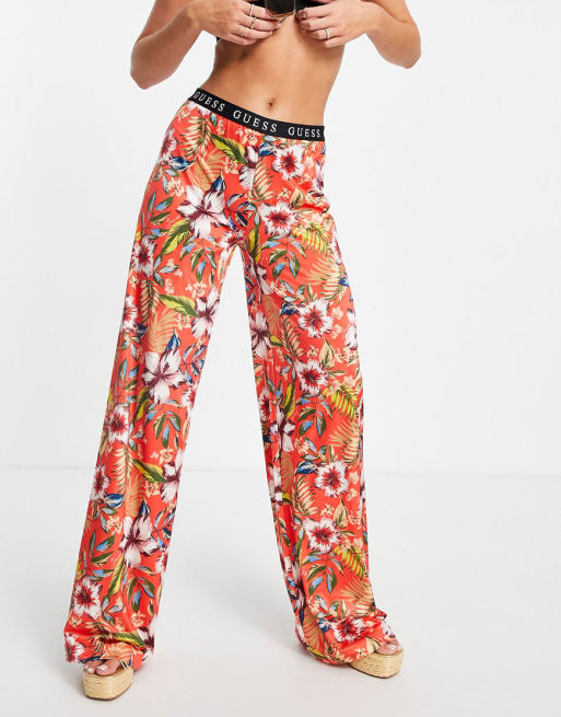 guess bikini in tropical orange