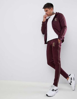 burgundy gym king hoodie