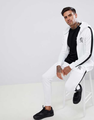 white gym king tracksuit