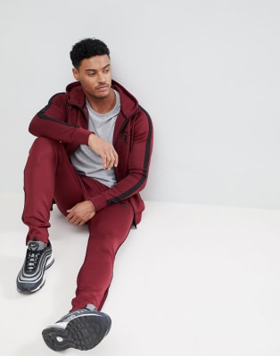 burgundy gym king hoodie