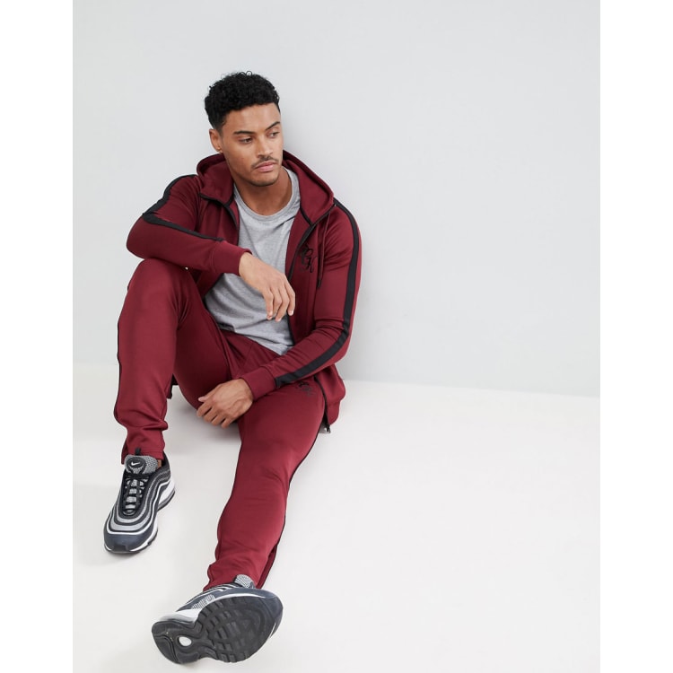 Gym king burgundy hoodie hotsell