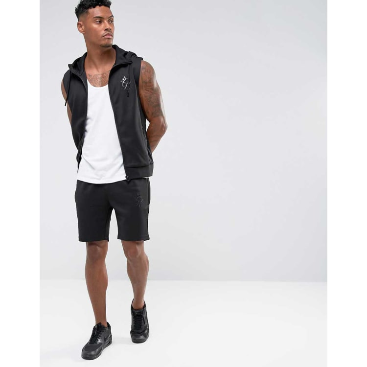 Gym king sleeveless hoodie black sale