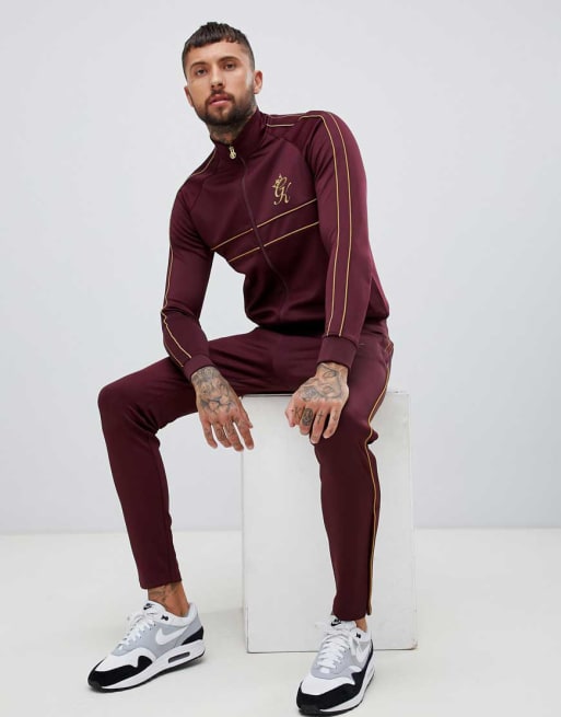 Gym king black outlet gold tracksuit