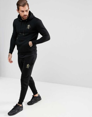 Gym King Tracksuit Set In Black With