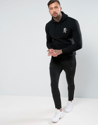 Gym king black hot sale and white tracksuit