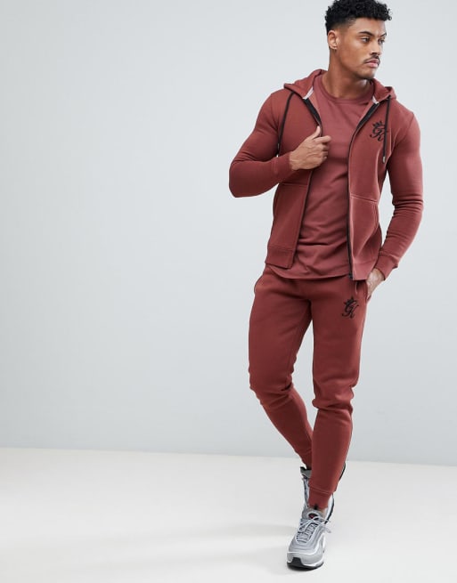 Gym King Tracksuit Set In Rust ASOS