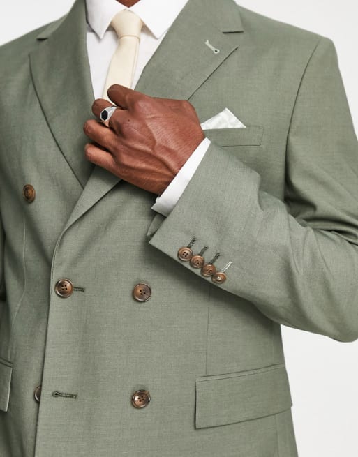 Harry Brown - Costume ample en bambou - Vert sauge