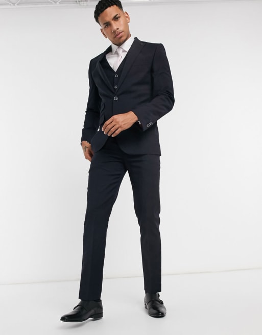 Harry Brown Costume Uni Coupe Slim Bleu Marine Asos