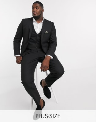 Harry Brown Plus - Ensfarvet Skinny Fit-jakkesæt