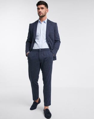 Harry Brown - Slim Fit-jakkesæt i jersey