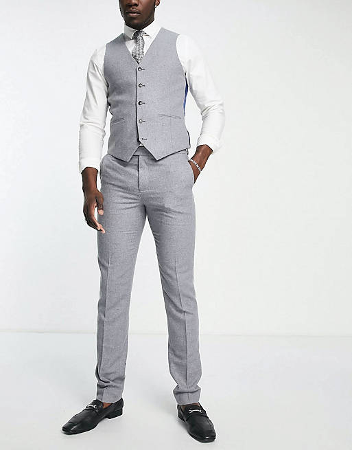 Harry Brown Tall - Bruiloft - Slim-fit pak van tweed
