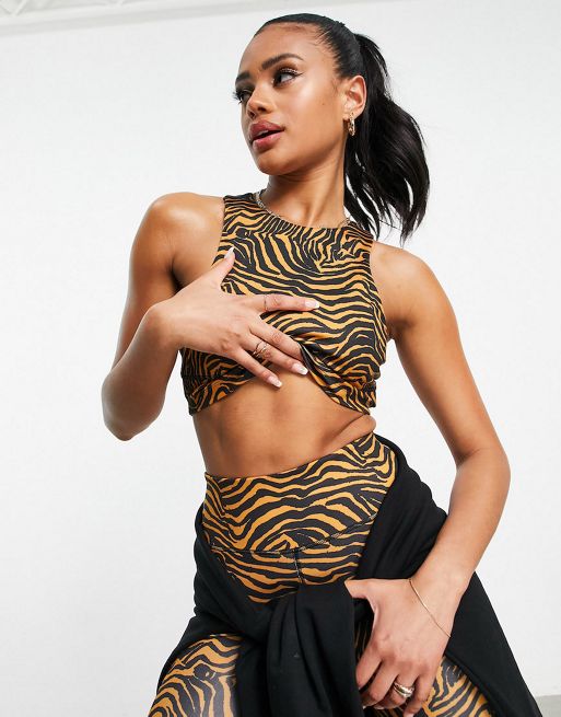 HIIT legging with high waist in animal print