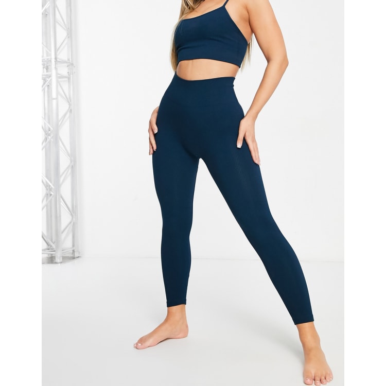 HIIT Rib Training Legging In Blue-Navy for ผู้ชาย