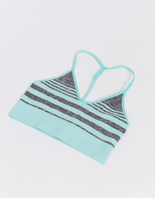 HIIT seamless set with bra and leggings in mint ombre