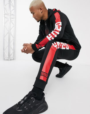 hugo boss taped tracksuit