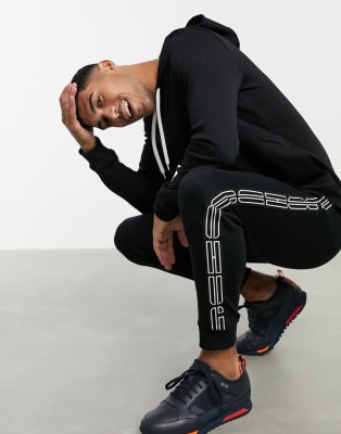 HUGO tracksuit in black | ASOS