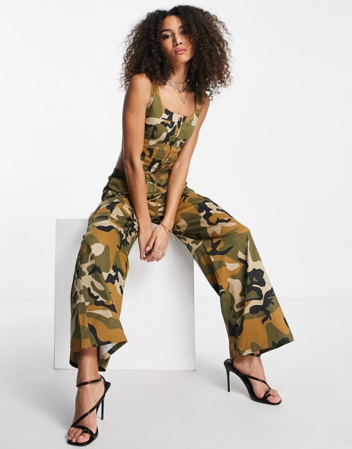 Urban outfitters camo sales jumpsuit